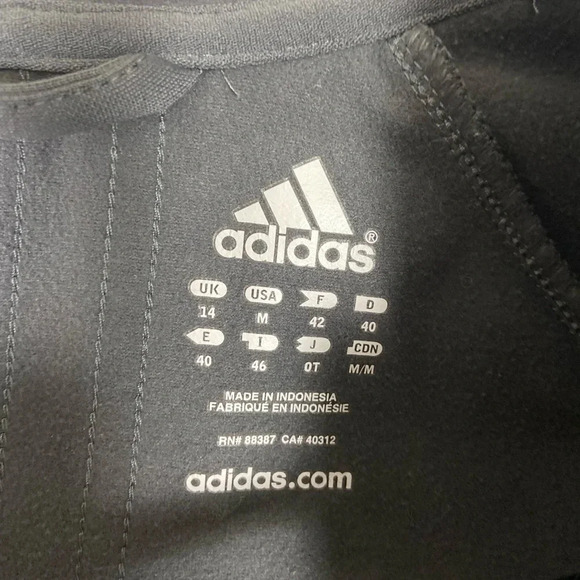 Adidas  running full zip hoodie jacket Sz M - Picture 5 of 9